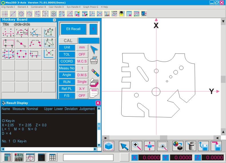 PC SOFTWARE FOR PROFILE PROJECTOR 